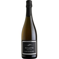 Blanc De Blancs Chardonnay Vino Spumante di Qualità Metodo Classico Extra Brut Puiatti Vino Bianco 1 Bottiglia CL 75