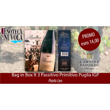 Bag in Box Passitivo Primitivo IGT Paolo Leo LT 3