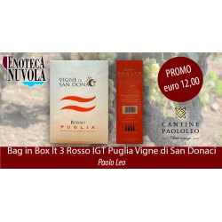 Bag in Box Rosso IGT Puglia Vigne di San Donaci Paolo Leo LT 3