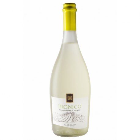 Ironico Chardonnay e Malvasia Bianca di Lecce Cantine Paololeo Vino Bianco Frizzante 1 Bottiglia CL 75
