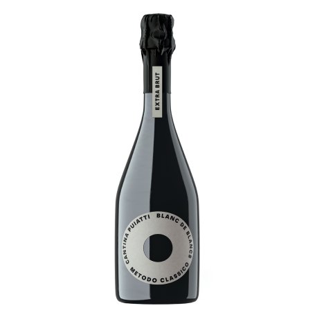 Blanc De Blancs Chardonnay Vino Spumante di Qualità Metodo Classico Extra Brut Puiatti Vino Bianco 1 Bottiglia CL 75
